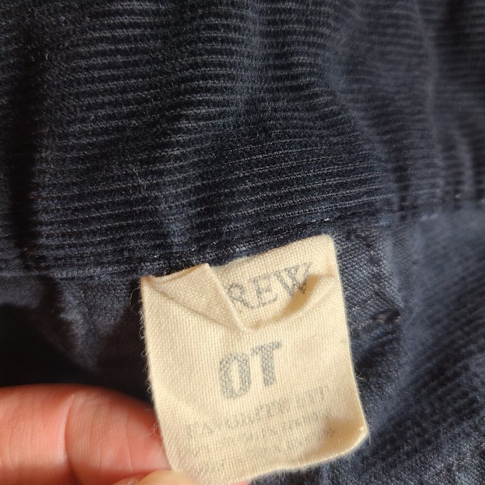 J Crew Favorite Fit Black Corduroy Pants Low Rise Skinny Fit Retro 90s Size 0T - Picture 7 of 15